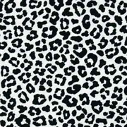 Baumwollstoff kleines Leoparden Muster, schwarz weiß