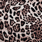 Viskose Twillstoff Blusenstoff Leopardenmuster, braun