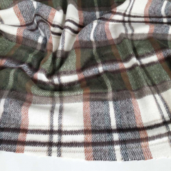 Webware kariert Karomuster Deadstock flauschig, armygrn
