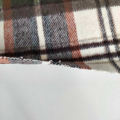 Webware kariert Karomuster Deadstock flauschig, armygrn
