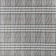 Jacquard Stoff Glencheck Webware Karomuster Glitzer, grau wei