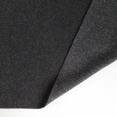 Woll-Cashmere Blend Velourstoff Deadstock, dunkelgrau