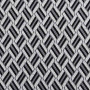 Jerseystoff Jacquard Strickjersey grafisches Muster, creme grau schwarz