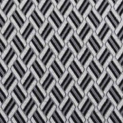Jerseystoff Jacquard Strickjersey grafisches Muster, creme grau schwarz