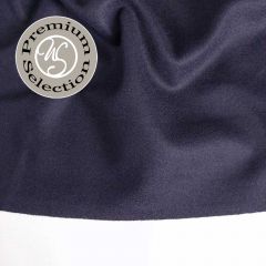 Woll-Cashmere Blend Velourstoff Deadstock, dunkelblau