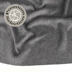 Wollstoff mit Mohair Deadstock flauschig, dunkelgrau