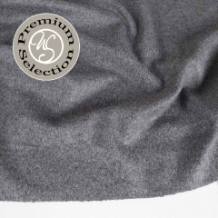 Woll-Cashmere Blend Jackenstoff Deadstock, grau meliert
