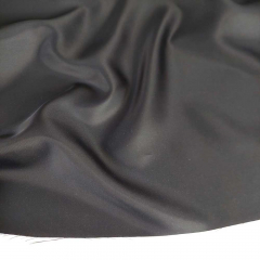 Acetat-Viskose Futterstoff uni Deadstock, schwarz