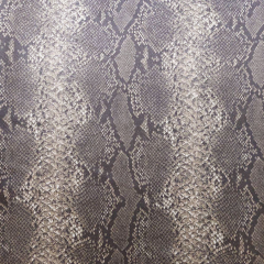 Wildlederimitat Fake Suede Schlangenmuster Animal Print, taupe grau