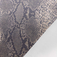 Wildlederimitat Fake Suede Schlangenmuster Animal Print, taupe grau