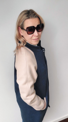 Jackenstoff Mantelstoff Doubleface fein edel, camel