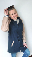 Jackenstoff Mantelstoff Doubleface fein edel, camel