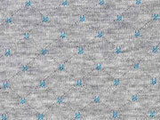 Gesteppter Jersey Doubleface, trkis grau melange