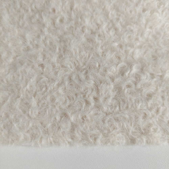 Boucle Stoff Schafslckchen dick weich, cremewei