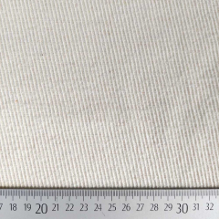 EINZELSTCK (2 m) Wollmischstoff mit Rippen in Cremewei - Made in Italy