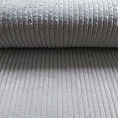 Wellnessfleece Plsch Fake Fur vertikale Streifen, taupe