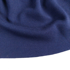 Jerseystoff Punto di Roma Pique Romanitjersey, marine blau