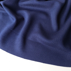 Jerseystoff Punto di Roma Pique Romanitjersey, marine blau