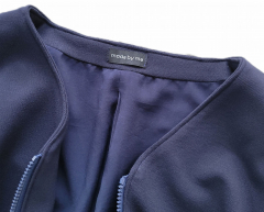 Jerseystoff Punto di Roma Pique Romanitjersey, marine blau