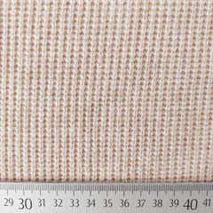Rippenstrickstoff Strickstoff Rippen meliert, hellbeige natur