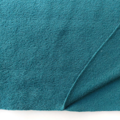 Fleece Stoff Meterware uni, petrol