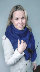 Schal Dreieckstuch flauschig weich uni, dunkelblau (marineblau)