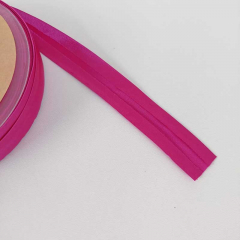 Schrgband Satin glnzend vorgefalzt 20 mm, pink