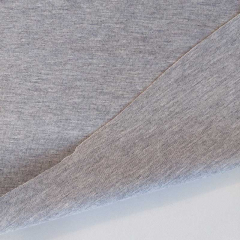 Jerseystoff Punto di Roma Heavy Stretchjersey, hellgrau meliert
