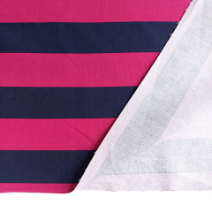 Canvas Stoff Blockstreifen 5 cm Baumwollstoff, pink dunkelblau