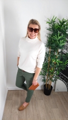 Strickstoff Viskose Glattstrick butterweich, khaki gr�n