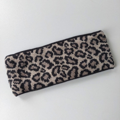 Stirnband Leomuster schwarz braun beige