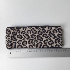 Stirnband Leomuster schwarz braun beige