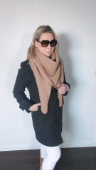 Schal Dreieckstuch flauschig weich uni, camel