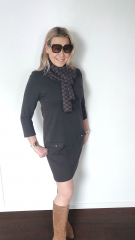 Jerseystoff Punto di Roma Heavy Stretchjersey, schokobraun mocca mousse