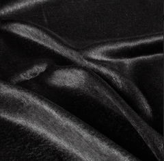 Satinstoff Webware Foliendruck gl�nzend elastisch, schwarz