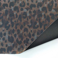 Punto di Roma Heavy Stretchjersey Leopardenmuster, braun schwarz grau