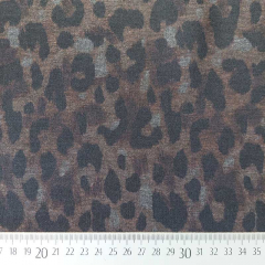 Punto di Roma Heavy Stretchjersey Leopardenmuster, braun schwarz grau