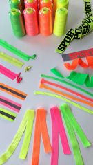 Falzgummi Falzband elastisch, neonpink