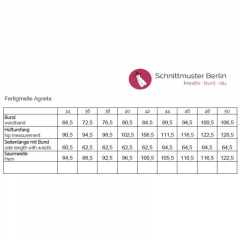 Papierschnittmuster Bleistiftrock Damenrock AGNETHA Schnittmuster Berlin