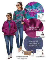 Jeansstoff mit Stretch elastisch, dunkelblau