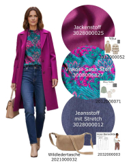 Jeansstoff mit Stretch elastisch, dunkelblau