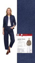 Jeansstoff mit Stretch elastisch Denim, dunkelblau