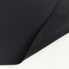 Woll Twill Schurwolle Kaschmir Deadstock uni schwarz - made in Italy