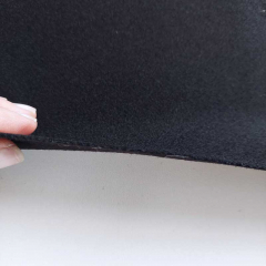 Wollstoff Schurwolle Kaschmir Melton Christian D**r Deadstock uni schwarz