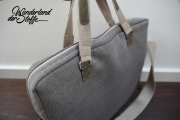 Taschenstoff ROM Canvas strapazierf�hig, taupe meliert
