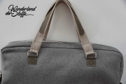 Taschenstoff ROM Canvas strapazierf�hig, taupe meliert