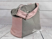 Taschenstoff ROM Canvas strapazierf�hig, taupe meliert