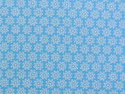 Baumwolle Streublmchen - babyblau/weiss