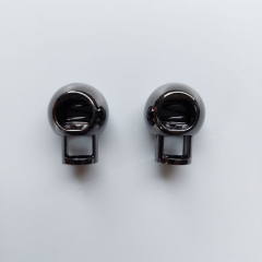 Kordelstopper Metall 8 mm - gunmetal gl�nzend