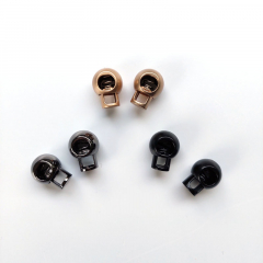 Kordelstopper Metall 8 mm - schwarz (matt)